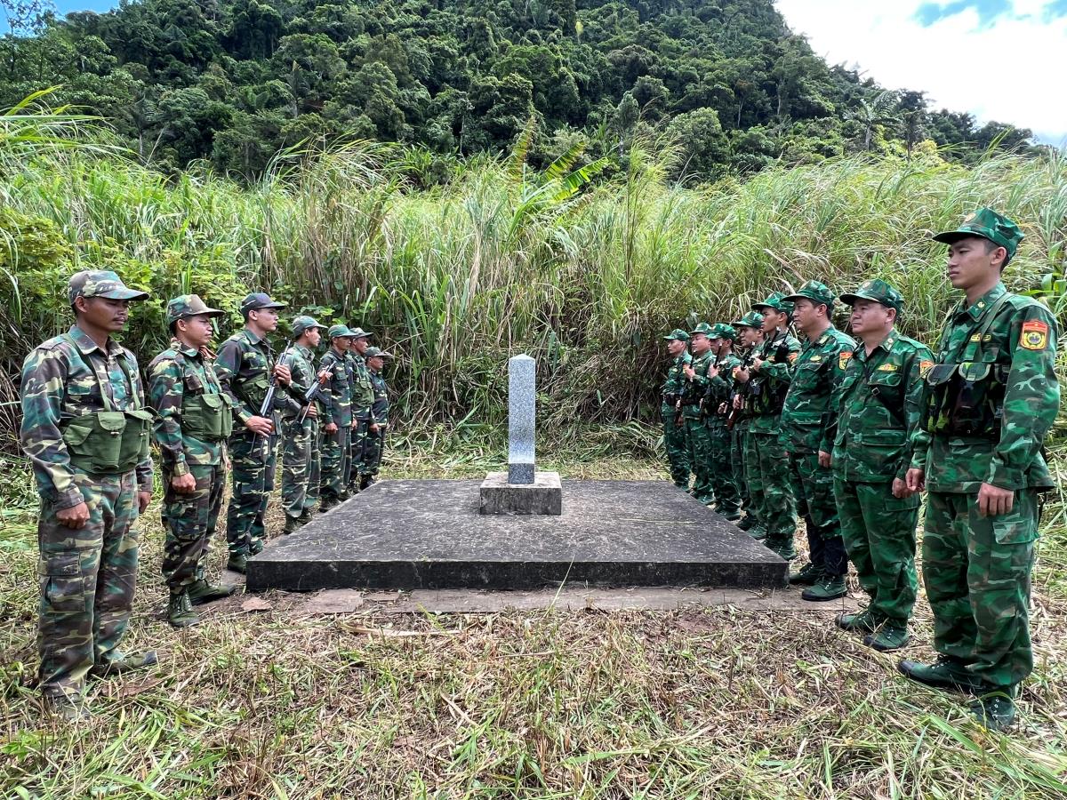 Vietnamese And Lao Border Forces Conduct Joint Patrol